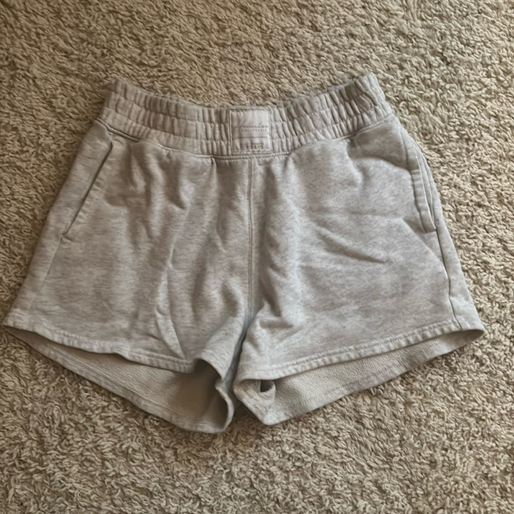 Gray sweat shorts